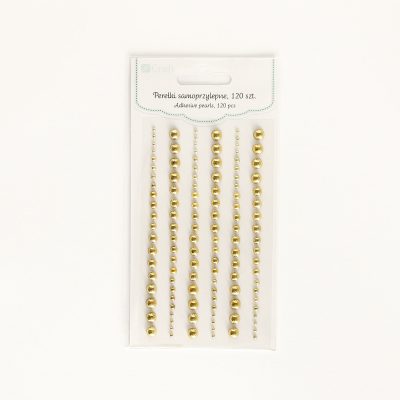 Perle adezive aurii 2-6mm 120 buc